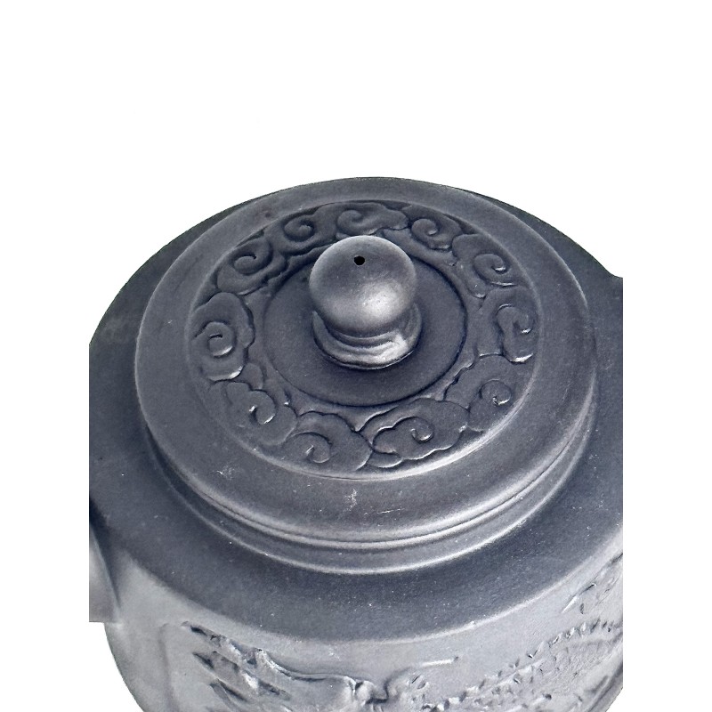 Чайник глиняний 360 мл "ТЯНЬ-ЛУН - небесний дракон"", (ТЕМНИЙ)