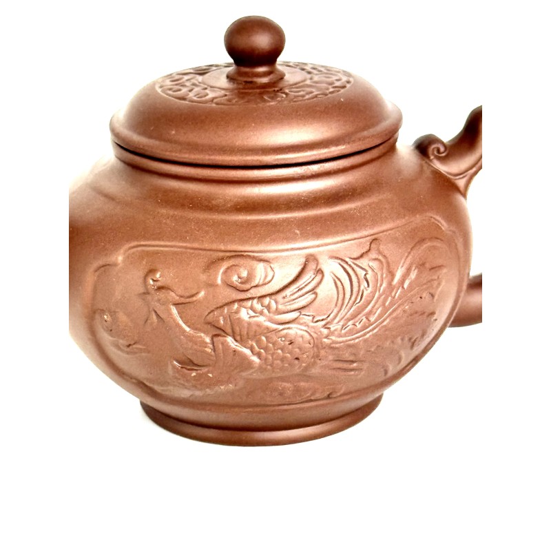 Чайник глиняний 700 мл "ЧЖУНЯО-ФЕНІКС", (СВІТЛИЙ)