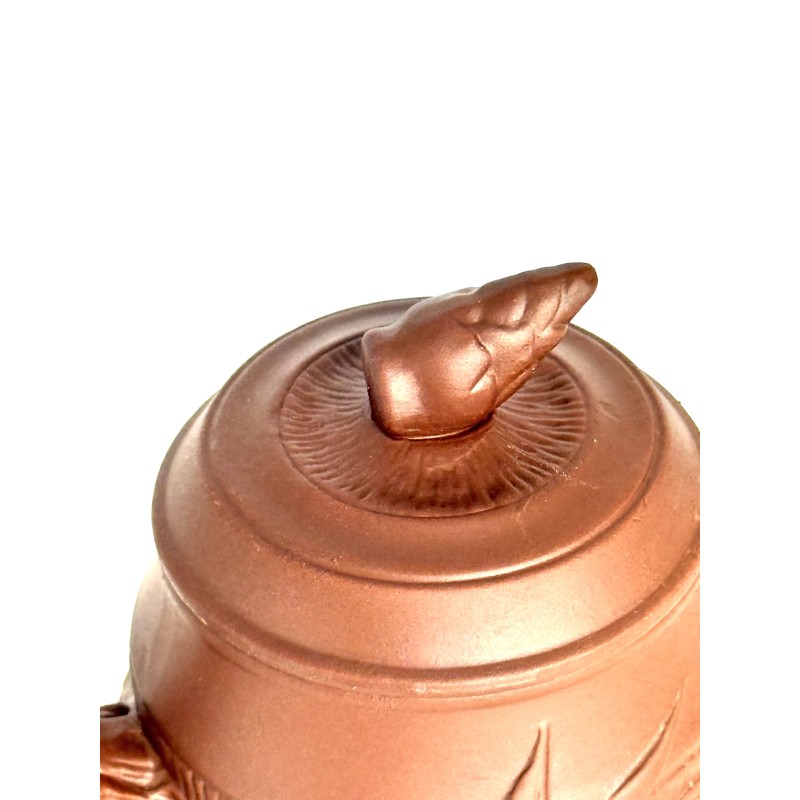 Чайник глиняний 650мл "БАМБУК" (СВІТЛИЙ)