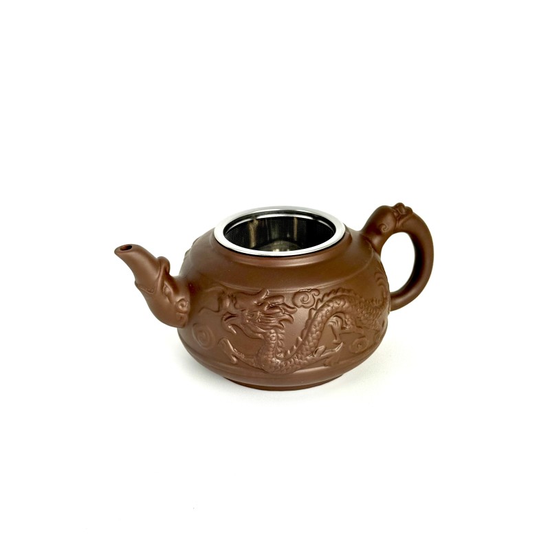 Чайник глиняний 550 мл "ШЕНЬ-ЛУН - МАГІЧНИЙ ДРАКОН" (СВІТЛИЙ)