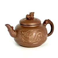 Чайник Шэньлун Магический дракон исинская глина, 550 мл, светлый