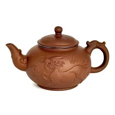 Чайник глиняний 550 мл "ЦИЛІНЬ" (СВІТЛИЙ)