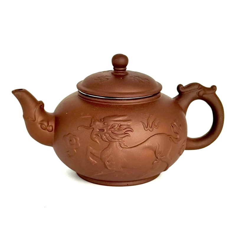 Чайник глиняний 550 мл "ЦИЛІНЬ" (СВІТЛИЙ)