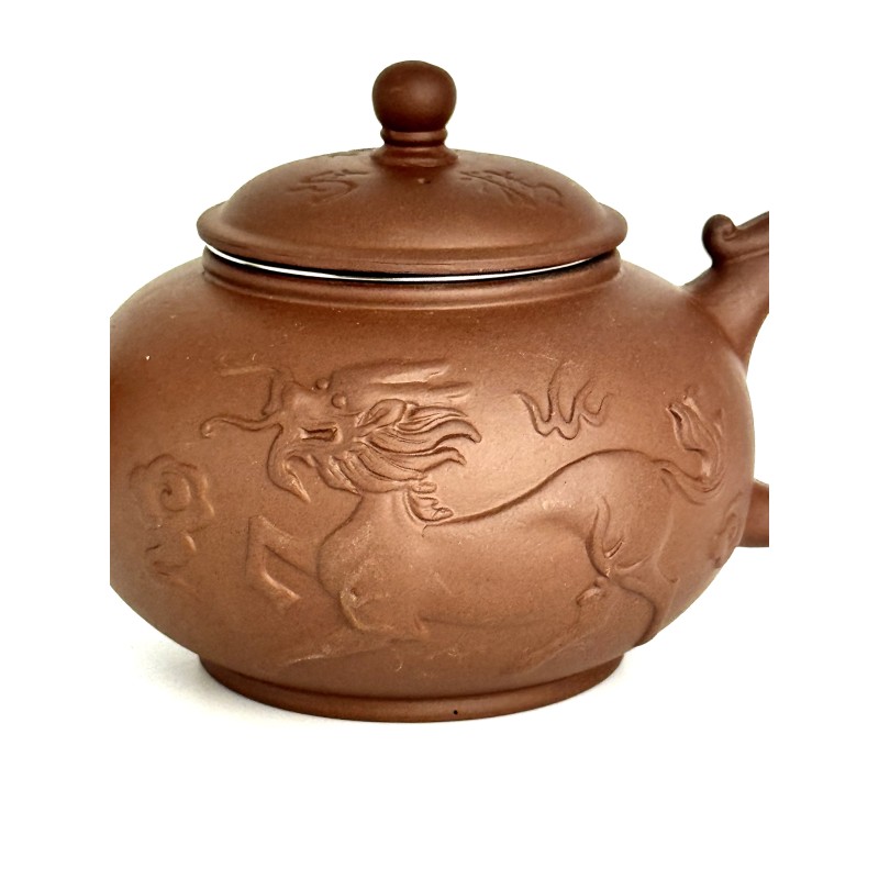 Чайник глиняний 550 мл "ЦИЛІНЬ" (СВІТЛИЙ)