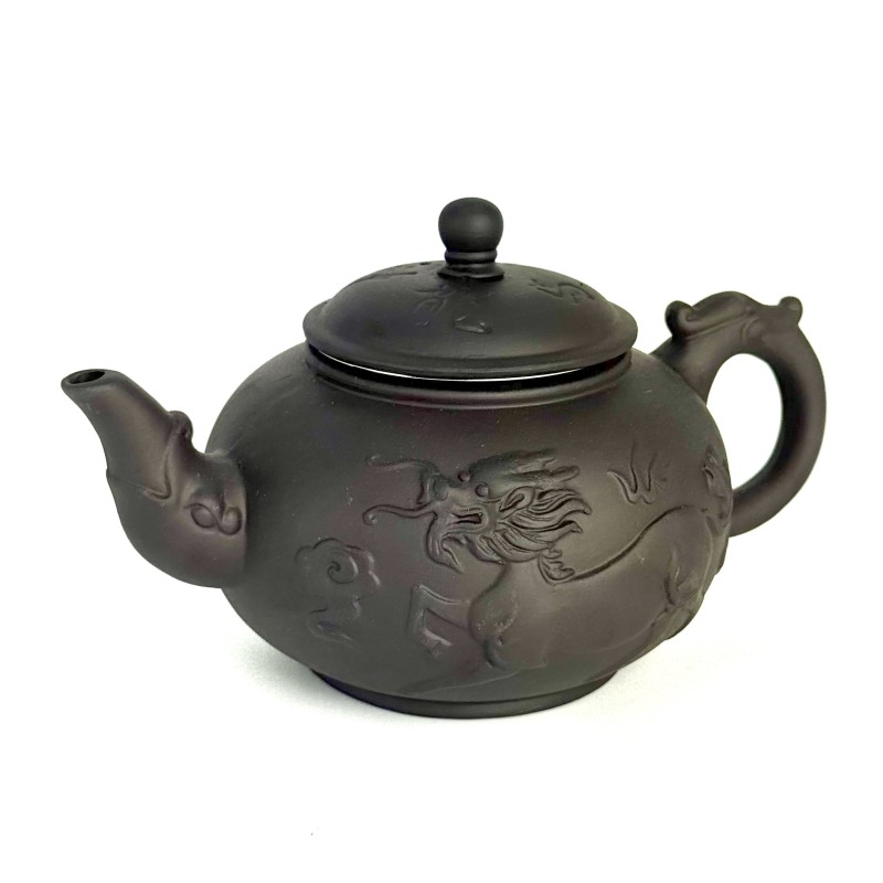 Чайник глиняний 550 мл "ЦИЛІНЬ" (ТЕМНИЙ)