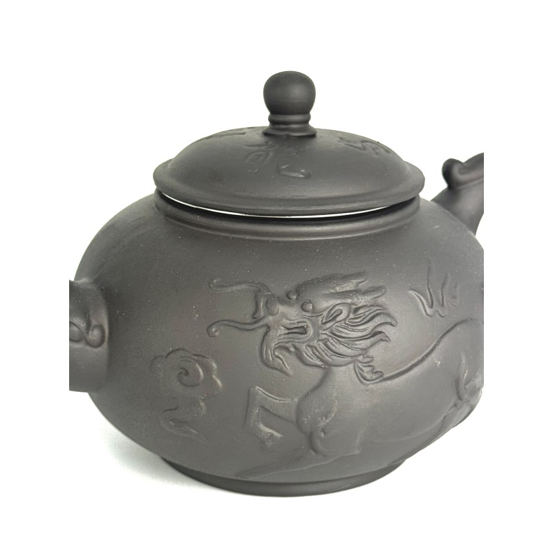 Чайник глиняний 550 мл "ЦИЛІНЬ" (ТЕМНИЙ)