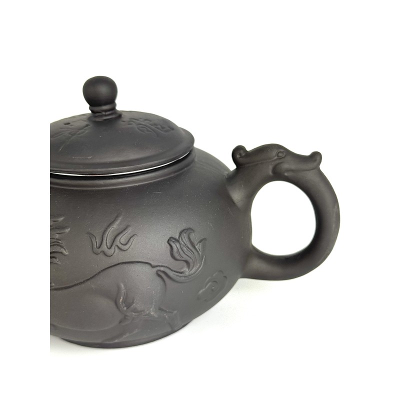 Чайник глиняний 550 мл "ЦИЛІНЬ" (ТЕМНИЙ)