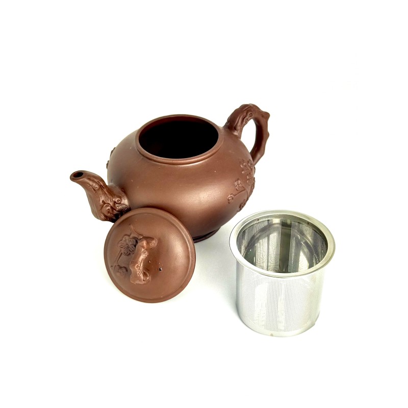 Чайник глиняний 700 мл "МАЛЬВА", (СВІТЛИЙ)