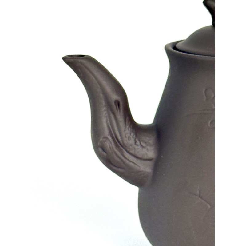 Чайник глиняний 750 мл "ПТАШКА" (ТЕМНИЙ)