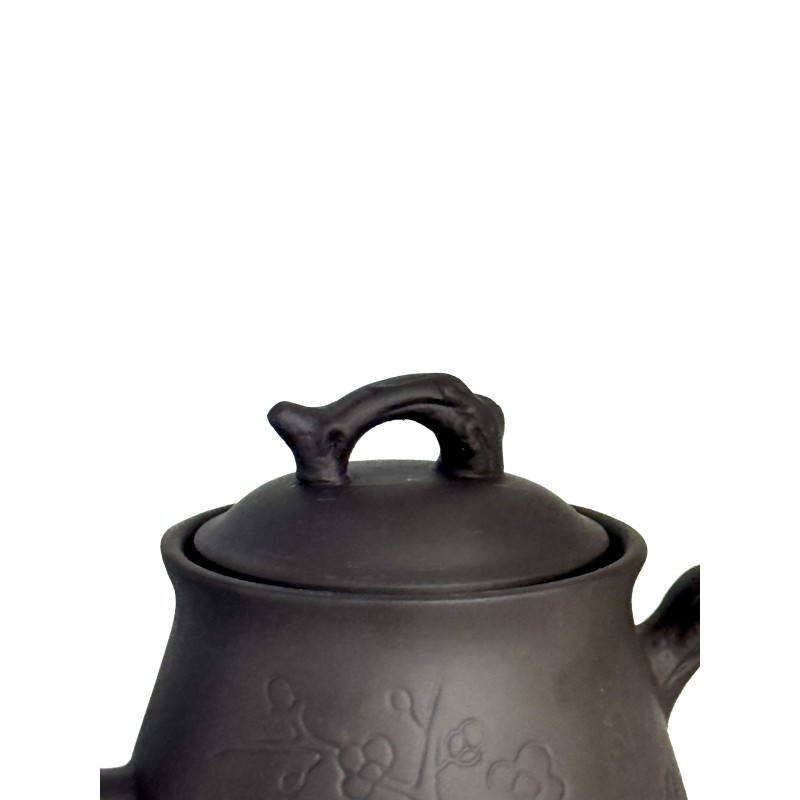 Чайник глиняний 750 мл "ПТАШКА" (ТЕМНИЙ)