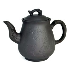 Чайник глиняний 750 мл "ПТАШКА" (ТЕМНИЙ)