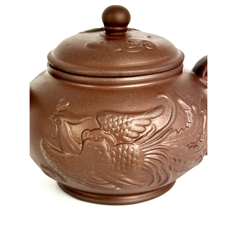 Чайник глиняний 500мл "Фенікс та Дракон"