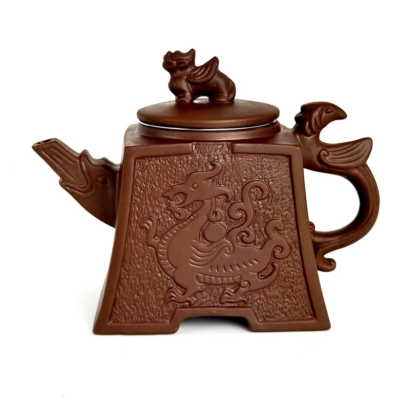 Чайник глиняний 650мл "Дракоша" (Світлий)