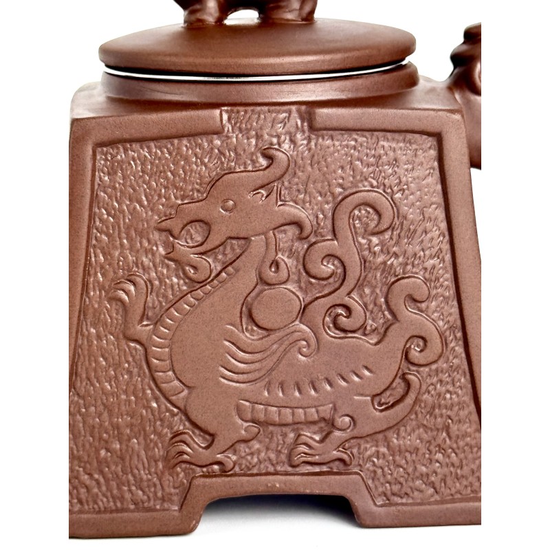 Чайник глиняний 650мл "Дракоша" (Світлий)