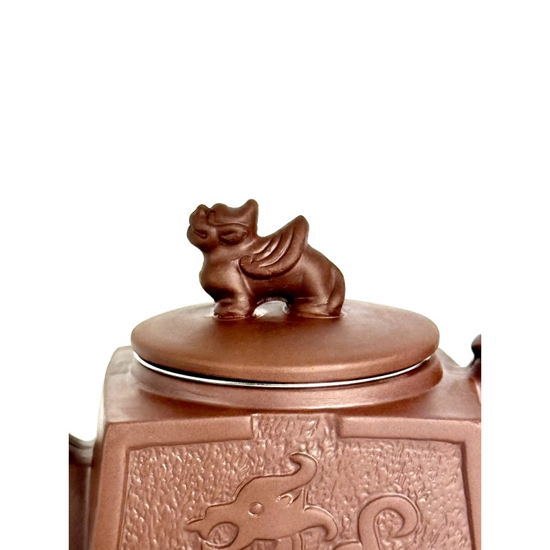 Чайник глиняний 650мл "Дракоша" (Світлий)