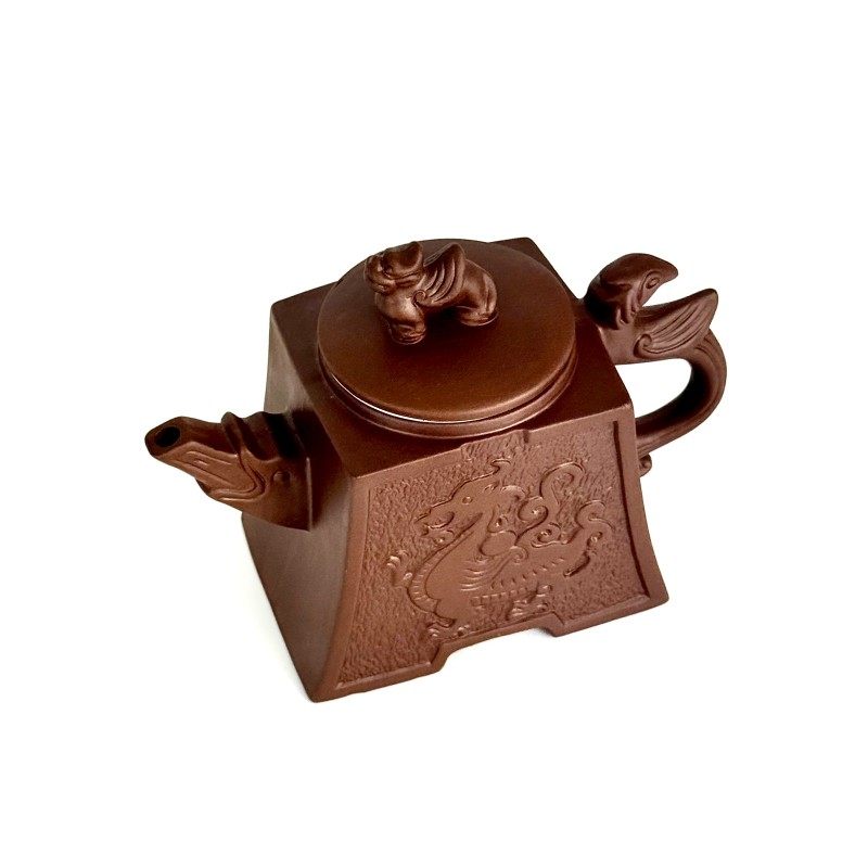 Чайник глиняний 650мл "Дракоша" (Світлий)