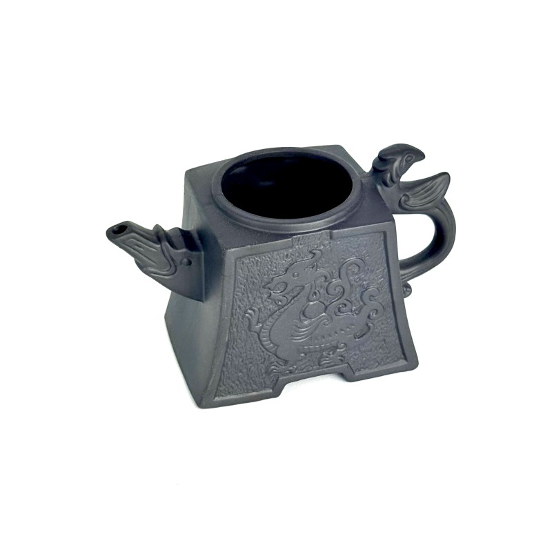 Чайник глиняний 650мл "Дракоша" (Темний)