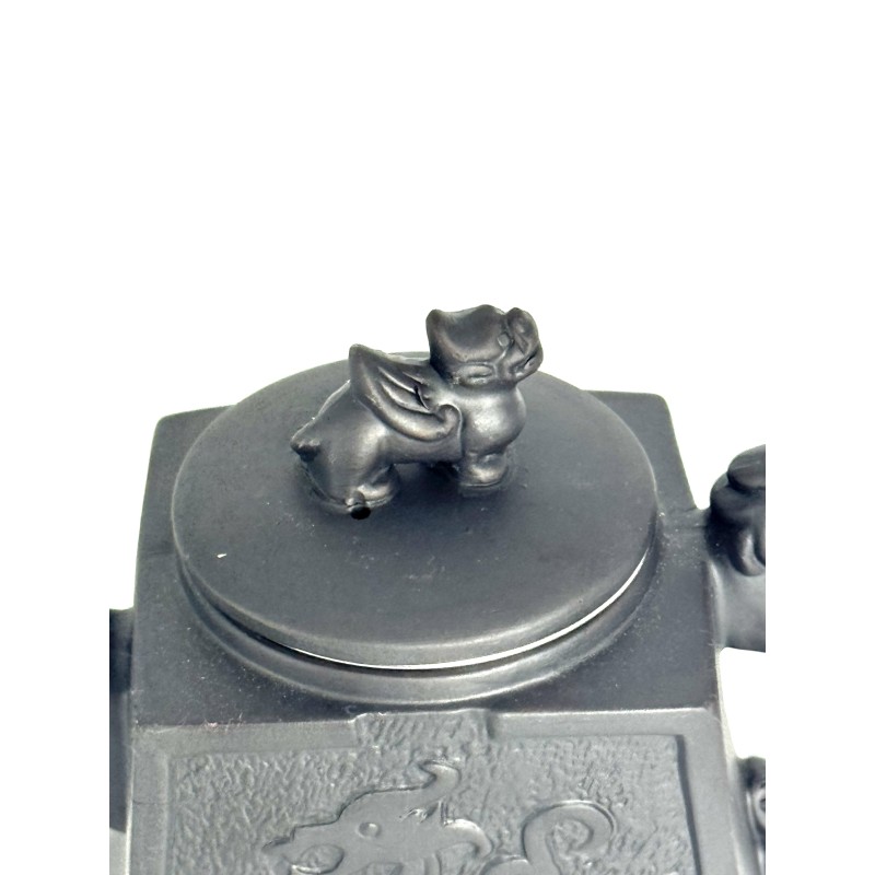 Чайник глиняний 650мл "Дракоша" (Темний)