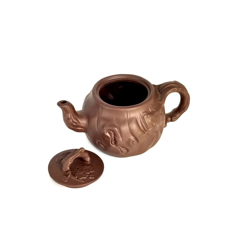 Чайник глиняний 600мл "Старе дерево" (світлий)