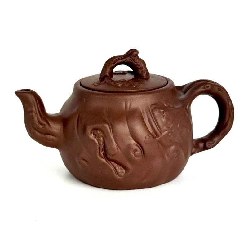 Чайник глиняний 600мл "Старе дерево" (світлий)