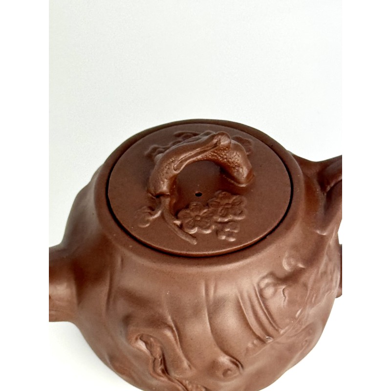 Чайник глиняний 600мл "Старе дерево" (світлий)