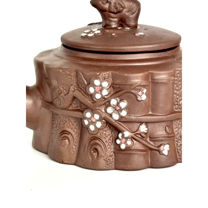 Чайник глиняний 700мл "Процвітання" (світлий)