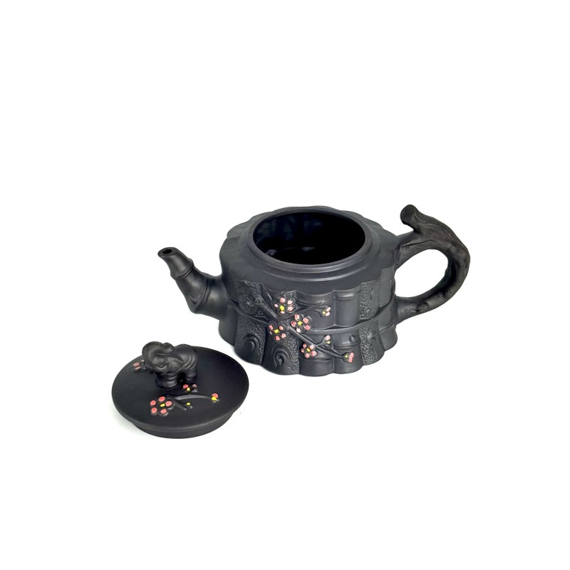 Чайник глиняний 700мл "Процвітання" (темний)