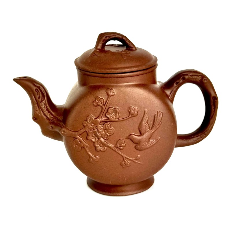 Чайник глиняний 600 мл "Голубка"(світлий)