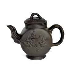 Чайник глиняний 600 мл "Голубка"(темний)