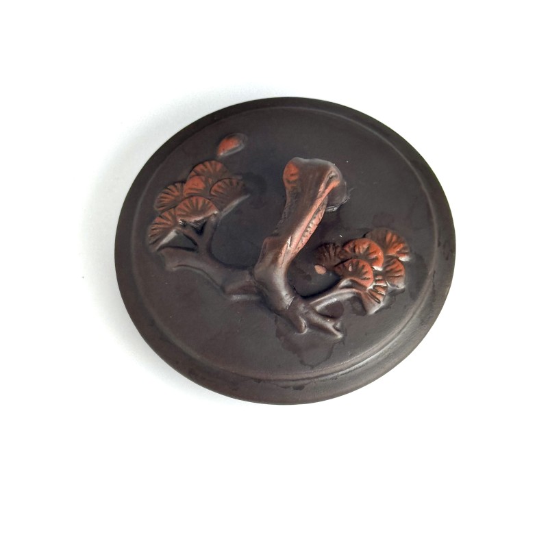 Чайник глиняний 450 мл "Червоний листок"