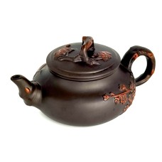 Чайник глиняний 450 мл "Червоний листок"