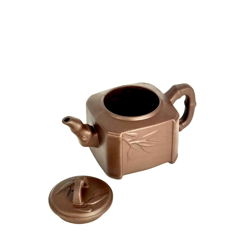 Чайник глиняний 450 мл "Гілка бамбуку" (Світлий)