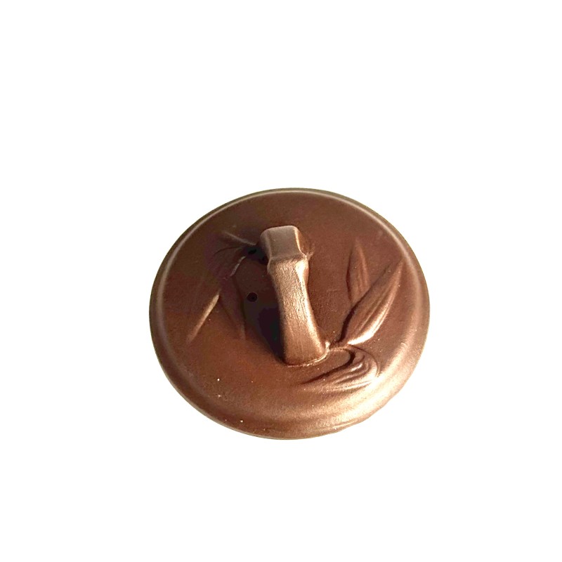 Чайник глиняний 450 мл "Гілка бамбуку" (Світлий)