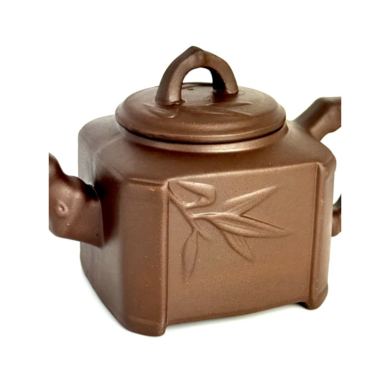 Чайник глиняний 450 мл "Гілка бамбуку" (Світлий)