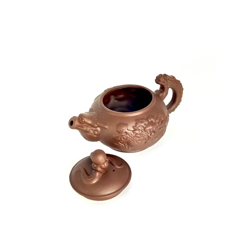 Чайник глиняний 400мл Перлина Дракона" (світлий)