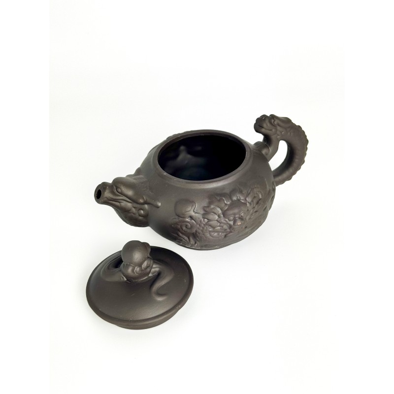 Чайник глиняний 400мл Перлина Дракона" (темний)