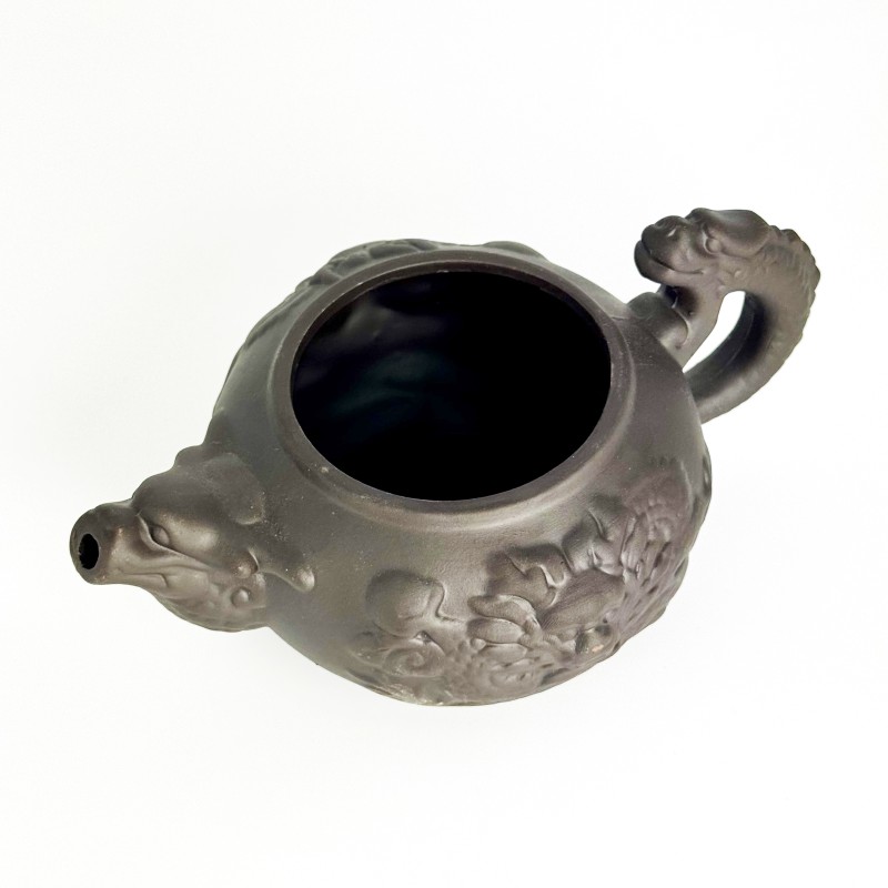 Чайник глиняний 400мл Перлина Дракона" (темний)