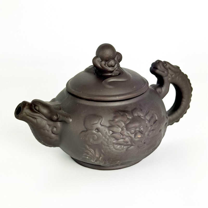 Чайник глиняний 400мл Перлина Дракона" (темний)