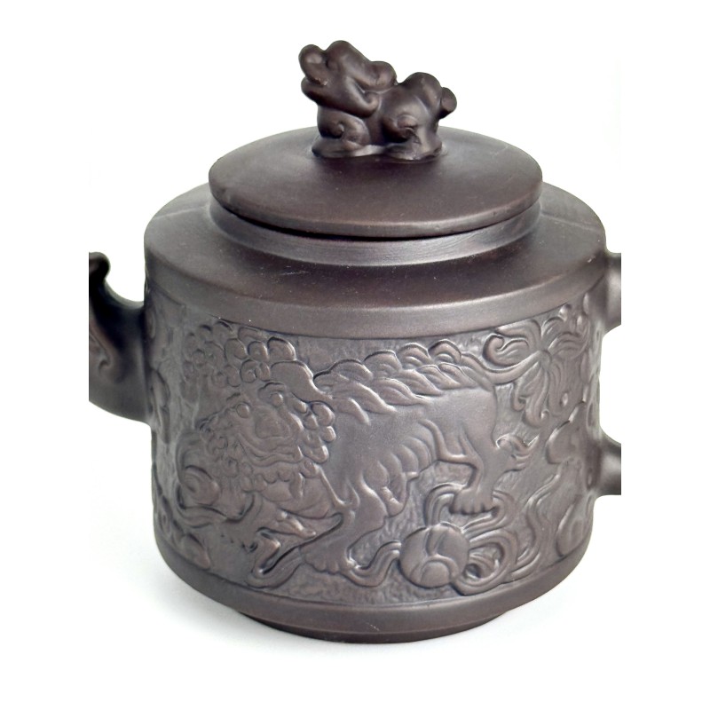 Чайник глиняний 800мл "Лев" (Темний)