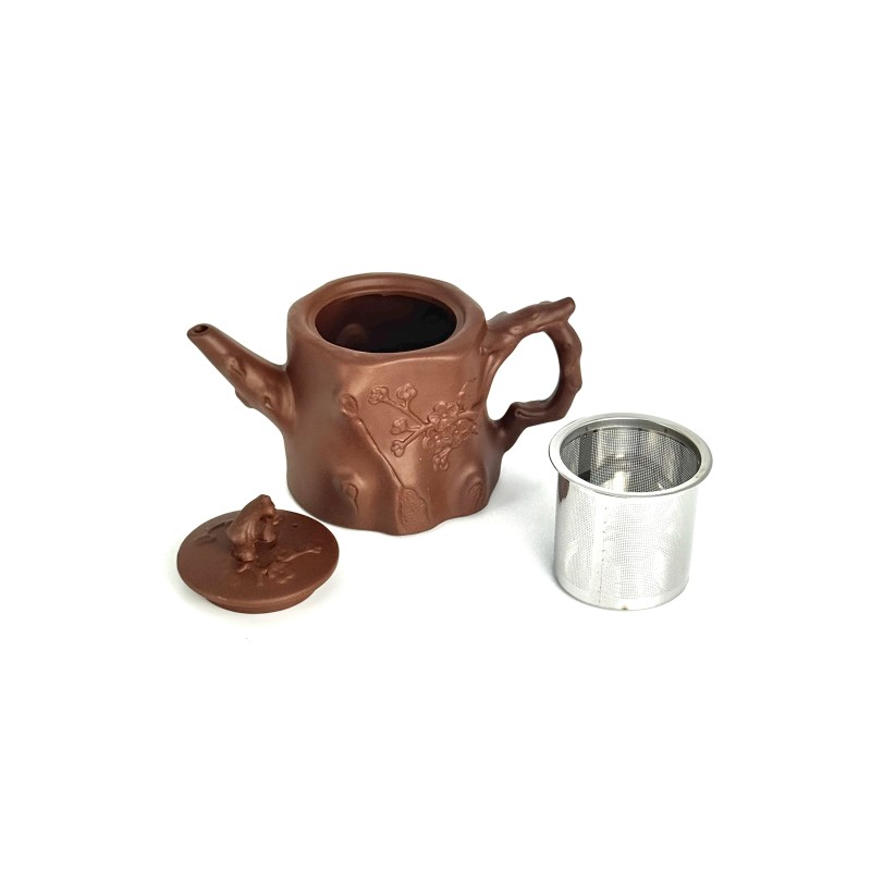 Чайник глиняний 550 мл "Пеньок" (світлий)