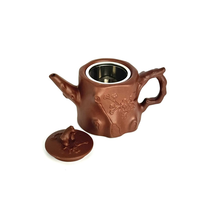 Чайник глиняний 550 мл "Пеньок" (світлий)