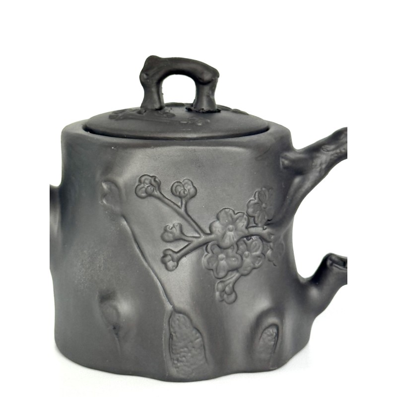 Чайник глиняний 550 мл "Пеньок" (темний)