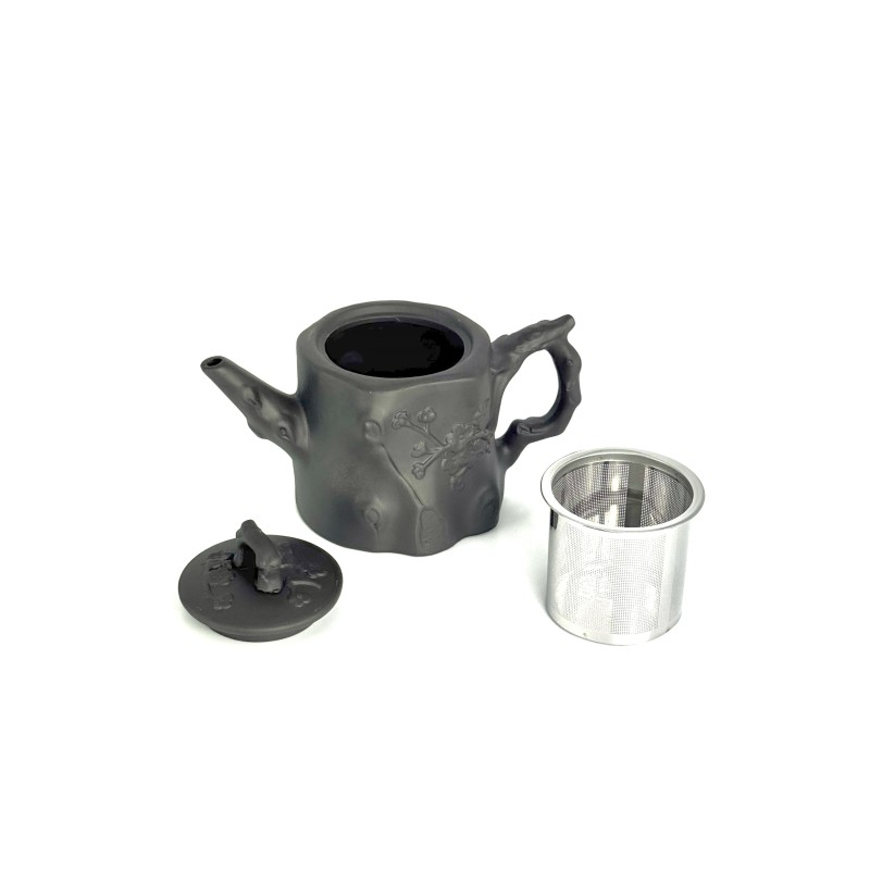 Чайник глиняний 550 мл "Пеньок" (темний)