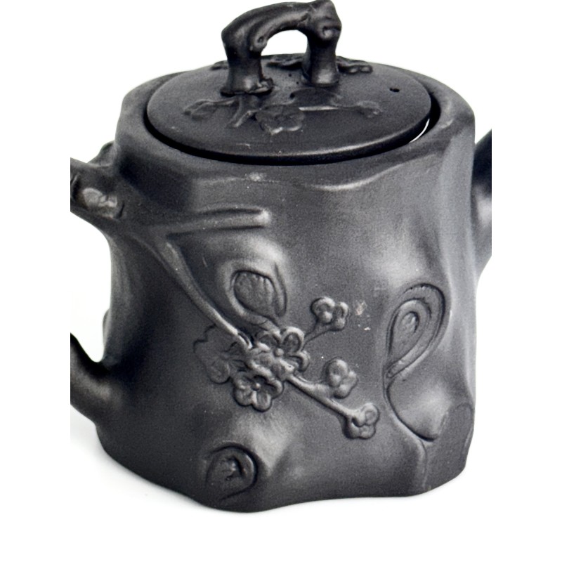 Чайник глиняний 550 мл "Пеньок" (темний)