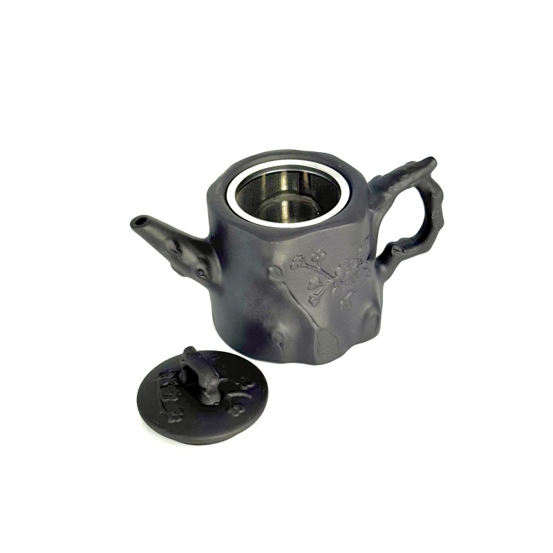 Чайник глиняний 550 мл "Пеньок" (темний)