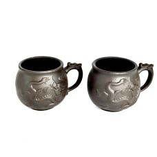 Набір 2-х кружок 200 мл "Лун-дракон" (темна)