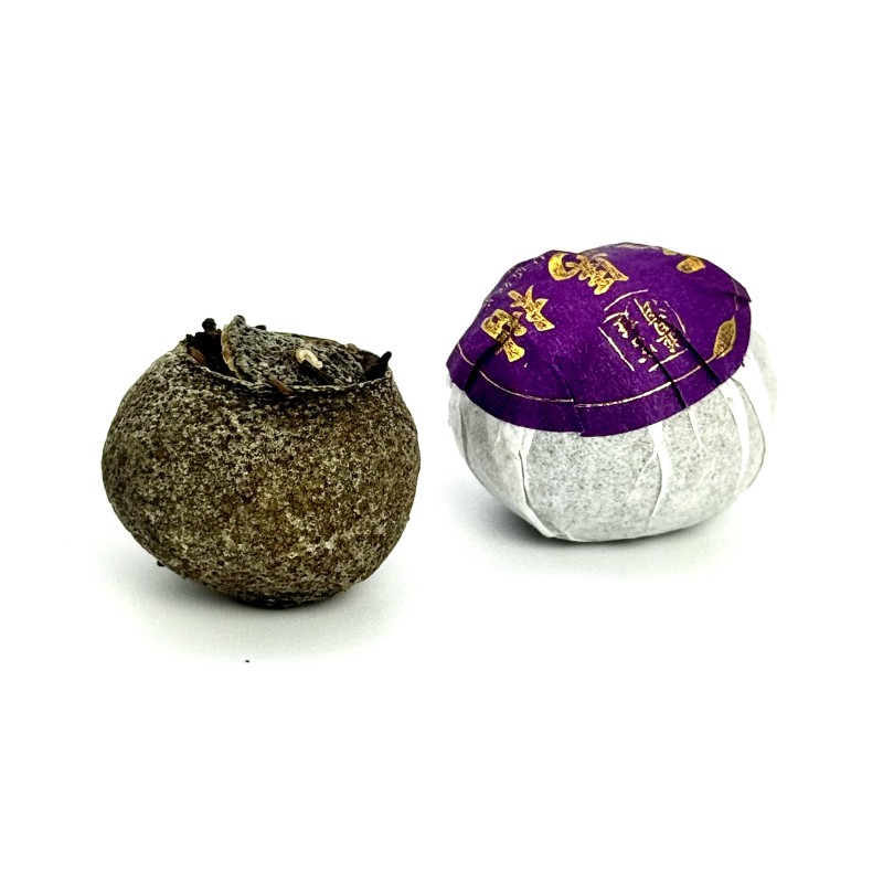 Пуер в мандарині "Лілова марка"